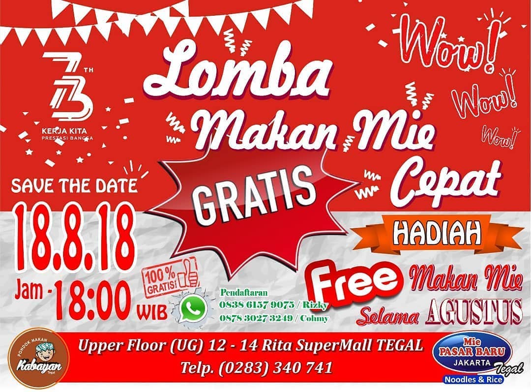 EVENT TEGAL -  LOMBA MAKAN MIE